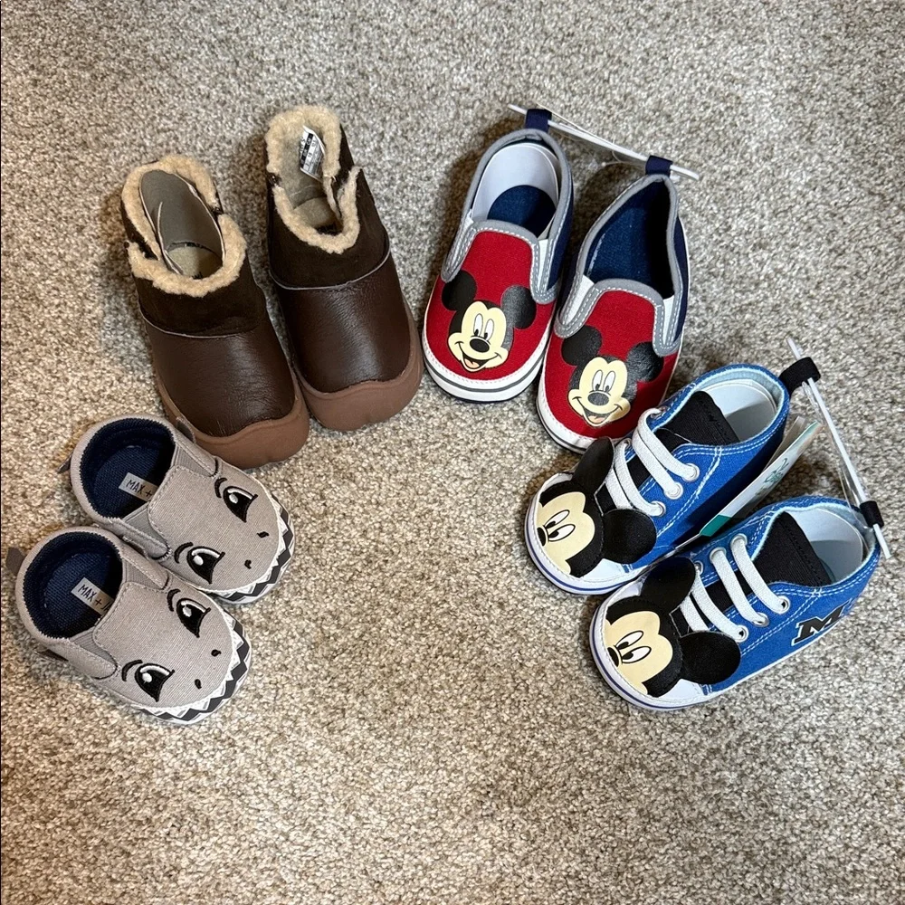 Disney Mickey Mouse Kids Sneakers - Red and Blue